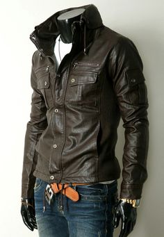 Black Motorbike, Stylish Leather Jacket, Motorbike Jackets, Biker Jacket Men, Windproof Jacket, Leather Jacket Style, Slim Fit Jackets, Jacket With Pockets, Jackets Men Fashion