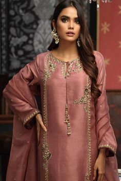 Haniya (Three Piece)-Restocked – Zaaviay Global Pink Embroidered Slub Silk Set, Elegant Purple Chanderi Palazzo Set, Pink Slub Silk Palazzo Set With Dabka Work, Purple Slub Silk Wedding Set, Designer Slub Silk Salwar Kameez With Intricate Embroidery, Elegant Purple Palazzo Set With Dupatta, Festive Slub Silk Set With Intricate Embroidery, Elegant Purple Palazzo Set For Festivals, Festive Sets With Intricate Embroidery In Slub Silk