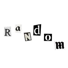 the letters are arranged in black and white to spell out random things that can be found on paper