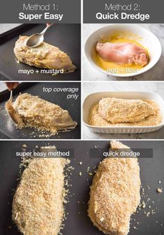 Preparation steps for Easy Chicken Cordon Bleu Cordon Bleu Chicken, Dijon Cream Sauce, Easy Chicken Cordon Bleu, Blt Wraps, Cordon Bleu Recipe, Cordon Blue, Chicken Cordon Bleu Recipe, Baked Chicken Tenders, Recipetin Eats