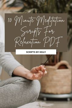 Instantly download 10 guided meditation scripts for stress relief, anxiety relief, relaxation, and rest. This is an instant digital download of 10 complete meditation scripts 10 Minute Guided Meditation, Feb 7, 10 Minute, Guided Meditation, Relaxation