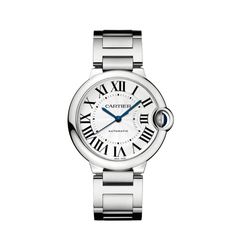 Ballon Bleu de Cartier 36 mm Steel Watch Cartier Ballon Bleu, Cartier Watch, Blue Steel, Mechanical Movement, Steel Watch, Roman Numerals, Steel Bracelet, Sapphire Crystal, Cartier