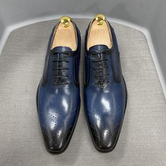 Dress Shoes - Sandro Glossy Lace-Up Men Shoes - Dress Shoes - Guocali Mens Oxford Shoes, Blue Dress Shoes, Italian Party, Kids Loafers, Branded Shoes For Men, Men Dress Shoes, Branded Shoes, Monk Strap Shoes, Oxford Shoes Men