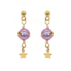 Earring Details: 18K Gold Vermeil Anti-tarnish, Anti-allergy.