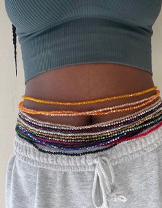 Adult Crystal waist beads. One size fits most Elastic # Wholesale available #Sunglasses #FashionSunglasses #ChunkySunglasses Cheap Bohemian Waist Beads With Large Beads, Ghana Waist Beads, Seed Bead Waist Beads, Multicolor Waist Beads For Summer Festival, Multicolor Round Waist Beads For Summer, Multicolor Waist Beads For Summer Beach, Multicolor Waist Beads For Beach In Summer, Adjustable Faceted Waist Beads For Beach, Colorful Waist Beads For The Beach