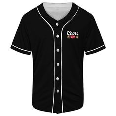 Black Coors Banquet Waterfall Baseball Jersey, Coors Banquet Diamond jersey, Coors Banquet jersey, beer diamond jersey, Coors Banquet clothes, beer brand baseball jersey, alcohol baseball jersey, mem's baseball jersey, men's diamond jersey, jersey brand beer, Waterfall baseball jersey, beer jersey Black Varsity Jersey For Baseball Season, Black Baseball Collar Jersey For Sports Season, Black Jersey With Baseball Collar For Sports Season, Sporty Black Baseball Jersey For Baseball Season, Sporty Black Baseball Jersey, College Sports Season Black Jersey, Black Varsity Jersey With Moisture-wicking, Black Moisture-wicking Varsity Jersey, Black Baseball Collar Jersey For Sports