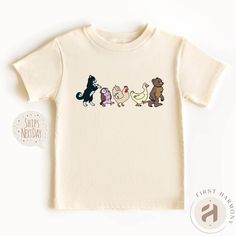 Welcome to FirstHarmony Shop! ✰Onesies® Brand SIZE CHART ✰ 0-3 Months :: 21-24 in. / 8-12 Ibs. 3-6 Months :: 24-26 in. / 12-16 Ibs. 6-9 Months :: 26-28 in. / 16-20 Ibs. 12 Months :: 28-30 in. / 20-24 Ibs. 18 Months :: 30-32 in. / 24-28 Ibs. ✰ TODDLER SIZE CHART ✰ 18 M :: 30-32 in. / 24-28 Ibs. 24M / 2T :: 32-34 in. / 28-32 Ibs. 3T :: 34-38 in. / 32-35 Ibs. 4T :: 38-40 in. / 35-39 Ibs. 5T :: 40-44 in. / 39-43 Ibs. ✰ YOUTH SIZE CHART ✰ 6-8 Small :: 20 7/8 in. long / 15 1/4 in. wide 10-12 Medium :: Themed Pre-shrunk Cotton T-shirt, Themed Short Sleeve Pre-shrunk T-shirt, Themed Pre-shrunk Short Sleeve T-shirt, Graphic Tee With Cartoon Print For All Genders, Themed Cotton Shirt Pre-shrunk, Themed Pre-shrunk Cotton Shirt, Funny Unisex Cartoon Print T-shirt, Themed Short Sleeve Cotton Shirt, Cotton Themed Shirt With Funny Print