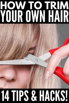 How To Trim The Back Of Your Own Hair, Diy Hair Trim Split Ends, How To Trim Your Own Hair Short, How To Trim Your Own Hair Split Ends At Home, How To Trim Your Own Hair Split Ends, How To Cut Your Own Hair Bob, How To Trim Your Own Hair, Impossible Hair, Diy Hair Trim