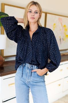 Emerson Fry, Gold Dot, Fashion Now, Gold Dots, Lifestyle Shop, Ulla Johnson, Favorite Jeans, Mom Jeans, Latest Trends