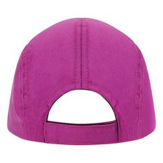 the back of a pink baseball cap on a white background