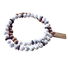 The Howlite and Wood Double Wrap bracelet can also be worn as a necklace. Add it to your favorite stack or wear it alone. For every bracelet sold, one tree is planted. Colors: White, Gray, Brown Materials: Howlite, Wood, Copper One size fits most Handmade in Minnesota. Double Wrap Bracelet, Wood Bracelet, Wrap Bracelets, One Tree, A Necklace, Wrap Bracelet, Mens Bracelet, Minnesota, Wear It