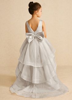 We encourage all our flower girls to feel like the princess they are while wearing Pumpkin. Made from matte satin and tulle, she features a scoop neckline, a bow tie belt, a ruched A-line silhouette, and a tiered tulle skirt trimmed with horsehair. Tiered Tulle Skirt, Pumpkin Flower, Tulle Flower Girl, Flower Girl Dresses Tulle, Matte Satin, Flower Girls, Horse Hair, The Princess, Girl Dresses