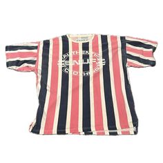 1990s Enuf Stripe Distressed Oversized T Shirt USA Made Streetwear / Men's XXL * Features: * Crewneck.  * Short sleeve.  * Bold enuf logo graphics.  * Oversized.  * Material: 100% cotton.  * Circa: 1990s.  Measurements: * Best fit would be a men's XXL.  * Chest- up to 56"  * Length- 28"  Label: Enuf International  Made in USA  Condition:  AS IS Distressed vintage condition with tearing / fraying on Crewneck and cracking to graphics.  SOLD AS IS Shirt Oversize, T Shirt Oversize, Streetwear Mens, Oversized T Shirt, Mens Streetwear, Logo Graphic, Oversized Tshirt, Halloween Shopping, Tee Shirts