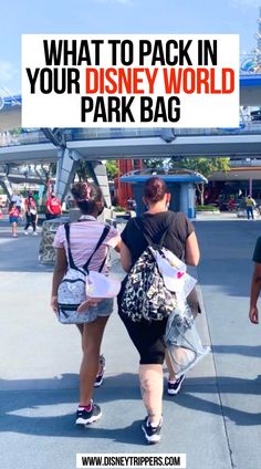 What to Pack in your Disney World Park Bag Disney Bag Essentials, Disney Park Bag, Disney Packing List, Disney Packing, Packing List For Disney, Popular Travel Destinations, Bag Packing