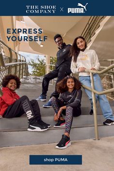 Back-to-school essentials start with PUMA. Gear up with the latest, trendy sneakers for the family. Shop the PUMA collection for all the insta-worthy aesthetic shoes that will complete your first day of school outfit. Puma Shop, First Day Of School Outfit, Gym Gear, Aesthetic Shoes