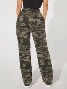 Embrace a rugged and stylish look with our Camo Printed Cargo Jeans. These jeans feature a bold camo print that adds a touch of attitude to your outfit. With cargo pockets, they offer functionality and an urban edge. Made from high-quality denim, these cargo jeans provide both durability and comfort. Step up your fashion game and showcase your unique style with our Camo Printed Cargo Jeans. Details: Pattern Type: Camo Type: Wide Leg Jeans Style: Cargo Pants Closure Type: Zipper Fly Waist Line: H Grunge Style Cargo Jeans With Pockets For Fall, Outdoor Camouflage Cargo Pants With Patch Pockets, Grunge Cargo Pants With Pockets For Fall, Camouflage Cargo Jeans With Patch Pockets For Streetwear, Fall Grunge Cargo Pants, Straight Leg Cargo Jeans For Outdoor Fall Activities, Casual Gray Cargo Pants For Fall, Casual Camouflage Cotton Cargo Pants, Military Cargo Jeans For Outdoor Activities