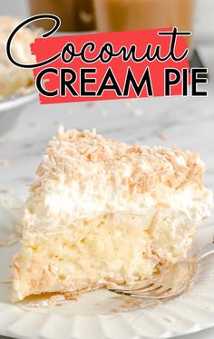 Coconut Cream Pie - Pass the Dessert Coconut Cream Pie Filling Recipe, Coconut Pie Recipe Old Fashioned, The Best Coconut Cream Pie, Old Fashioned Coconut Cream Pie, Coconut Creme Pie, Coconut Cream Pie Easy, French Coconut Pie, Best Coconut Cream Pie, Coconut Pie Recipe