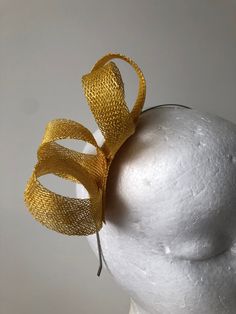 Item: Yellow sinamay loop fascinator on a thin silver metal headband.  Size: Approx 7cms high. Postage: The postage in this listing is regular post via Australia Post. Please allow approximately 7-10 days for postage at Australia Post (for metro areas) and more for regional areas.   Customise:  If you would like something added, deleted or changed, please send me a message to see if it is possible.  Postage: The postage in this listing is regular post via Australia Post. Please allow approximate Purple Fascinator, Headband Size, Metal Headband, Human Head, Metal Headbands, Australia Post, Cream Flowers, Flower Headband, Race Day