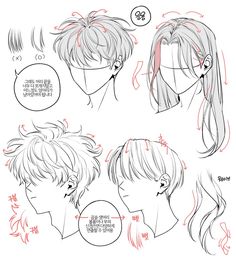 how to draw anime hair for beginners