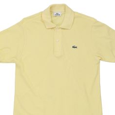 Description:Vintage yellow Lacoste polo shirt, fits small.GENDER: mens CONDITION: very good.STYLE: polo shirtERA: 1990sCOLOUR: yellowFABRIC: cotton Yellow Collared Polo Shirt For Summer, Summer Yellow Polo Shirt With Polo Collar, Yellow Polo Shirt With Collar For Summer, Yellow Summer Polo Shirt, Yellow Cotton Polo Shirt With Polo Collar, Casual Yellow Cotton Polo Shirt, Casual Yellow Polo Shirt, Lacoste Polo Shirts, Lacoste Polo