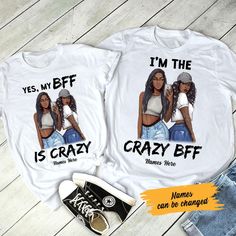 Crazy Names, My Bff, Black Art, Ash, Grey, Quotes, T Shirt, Black, Art