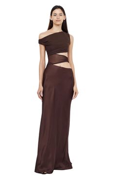 Amazing Dresses, Brown Outfit, Color Crush, Dreamy Dress, Invisible Zip, Strapless Bra, Wedding Attire, Cut Outs, Elegant Style