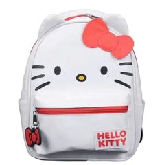 Red White Bow Backpack Bag - Home Kartz Charming Kitty, Kitty Backpack, Stylish Backpacks, Cute Kitty, Whimsical Design, Backpack Bag, White Bow, Cute Bows, For Cats