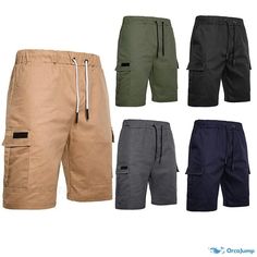 OrcaJump - Outdoor Sports Casual Five-Inch Shorts Casual Work Pants, Summer Bottoms, Mens Work Pants, Beach Casual, Shorts Casual, Short Waist, Old People, Work Pants, Work Casual