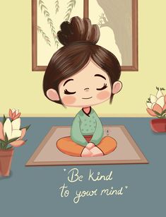 Wallpaper For Peace Of Mind, Mind Illustration, Cute Picture Quotes, Find Your Happy Place, Find Your Happy, Positive Quotes Wallpaper, Be Kind To Your Mind, Cute Inspirational Quotes, Cute Images With Quotes