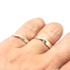 "Sterling Silver Mobius Ring. It's a great alternative for wedding ring. Base Material: 925 Sterling Silver Men Ring Depth: 4mm Women Ring Depth: 2.5mm Metal Stamped: 925 Thickness: 1.5mm Crafting Time: 7 - 10 working days (Non-Peak Season. We try to make it earlier) Shipping Time: 7 - 10 Days (Please top up for Express if you need it urgent) Engraving: Yes. (Please contact us for additional cost.) Plating: Yes. Available in Gold or Rose Gold (Please contact us for additional cost.) Packaging: O Modern Twist Infinity Stackable Rings For Anniversary, Anniversary Stackable Rings With Modern Twist, Anniversary Infinity Stackable Rings, Adjustable Twisted Wedding Rings, Silver Stackable Rings With Modern Twist For Wedding, Silver Twisted Rings For Wedding, Twisted Silver Rings For Anniversary, Silver Twisted Ring For Anniversary, Silver Twisted Wedding Rings