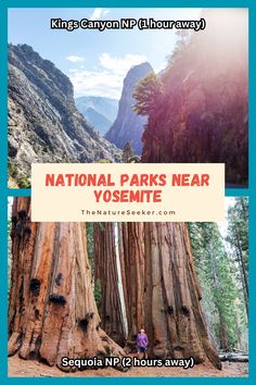 the national parks near yosemite in california