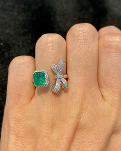 Follow @desireegems for more #jewellery . Main stone : Emerald 1.17ct Side stone : 62 pieces Natural Diamonds 0.319 ct Metal : 18K White Gold Ring size : HK13 | US5.75 (Free Resizing) . #emerald #emeraldring #naturalemerald #zambianemerald #jewelry #finejewelry #singaporebrands #singaporejewellery #finejewelry #finejewellery #highjewelry #highjewellery Minimal Jewelry Design, Pearl Jewelery, Jewelery Organizer, Minimal Jewellery, Jewelry Emerald, Natural Emerald Rings, Nail Jewelry, Zambian Emerald, Jewellery Ideas