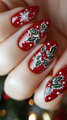 Christmas Nails Cute Styles That Will Melt Your Heart! 🎁 Get ready to fall in love with these Christmas Nails Cute styles that are perfect for the season! From Christmas Gel Nails to Christmas Nails Acrylic, these designs will have Her Nails looking festive and fun. 🎅✨ Looking for Cute Christmas Nails that are easy to do? We’ve got you covered with Christmas Nails Easy ideas that bring holiday cheer to your fingertips. Try classic Xmas Nails or add a sweet twist with Candy Cane Nails for that... Holidays Nails, Candy Cane Nails, Country Nails, December Nails, Festive Nail Art