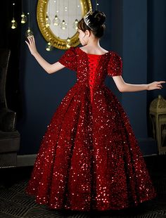 Fitted Sequin Princess Dress For Christmas, Christmas Princess Dress With Sequins For Dress-up, Red Sequined Dresses For Dress-up, Red Sequined Dress For Dress-up Occasions, Red Sequin Dress For Pageant, Red Sequined Dress For Formal Events, Red Sequined Dress-up Dresses, Cute Prom Dress, Zipper Pencil Case