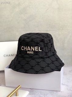 Limited Edition Chanel Summer Bucket Hat CNYAP170403 Luxury Bucket Hats, Gorros Aesthetic, Hat Chanel, Bucket Hat Aesthetic, Chanel Bucket Hat, Chanel Summer, Summer Bucket Hat, Bucket Hat Fashion, Designer Bucket Hats