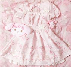 Melody Clothes, Sanrio Fits, Sanrio Dress, Melody Outfit, My Melody Outfit, Pink Princess Aesthetic, Sanrio Outfits, Inspo Fits, Pretty Fashion