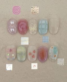 nailart inspo pretty aesthetic cute charming Nail Inspo Press On, Nail Korean Style Cute, Aesthetic Press On Nails, Nail Korean Style, Nail Art Korean, Diy Press On Nails, Nail Korean, Nails Korean, Korean Nail