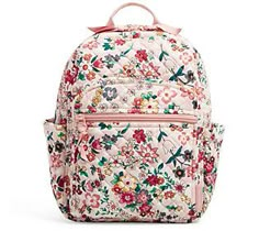 Organize your daily office or school essentials in this printed backpack. From Vera Bradley. Bags For Students, Every Day Routine, Vera Bradley Prints, Designer Backpacks For Women, Black Bandana, Cute Mini Backpacks, Cute Clothing Stores, Day Routine, Paper Store