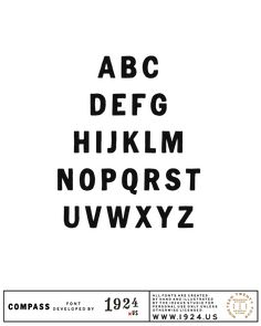 the alphabet is black and white with letters in different styles, including one for each letter