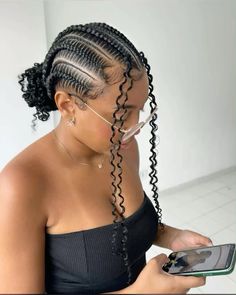 Boho Stitch Braids, Cute Stitch Braids, Cornrows Bun, 4 Stitch Braids, Stitch Braids Hairstyles, All Back Hairstyle, Braided Ponytails, Hair Down Styles, Shoulder Length Haircuts