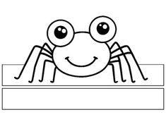 a black and white drawing of a spider with big eyes on it's head