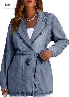 Elevate your casual look this fall with the Dokotoo Women Jean Jacket. This oversized jacket features a stylish lapel, belted design, and ample pockets for added convenience. The denim fabric provides stretchy comfort and durability, making it a perfect addition to your wardrobe for the season. The apricot color adds a touch of warmth to your outfit, making it perfect for any casual occasion. Dokotoo Fall Jackets for Women Jean Jacket for Women Lapel Belted Denim perfect condition cleaner ready to go never use never worn. New tags. Seller has perfect ratings and ships fast and secure. I’ve been in Ebay for over 26 years. Have fun Casual Double-breasted Denim Jacket With Pockets, Belted Denim Blue Outerwear For Fall, Spring Double-breasted Denim Jacket With Pockets, Denim Outerwear With Lapel Collar For Fall, Fall Denim Jacket With Belted Cuffs, Trendy Spring Outerwear With Belted Cuffs, Trendy Double-breasted Spring Denim Jacket, Trendy Collared Denim Blue Outerwear, Utility Style Denim Belted Outerwear