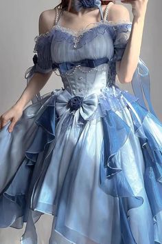 Blue Flower Wedding, Birthday Dress For Women, Flower Wedding Dress, College Dress, Birthday Dress Women, Blue Jellyfish, Marine Uniform, Heavy Industry, Pretty Prom Dresses