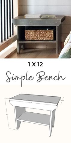 an easy diy project to make a simple bench for the living room or bedroom