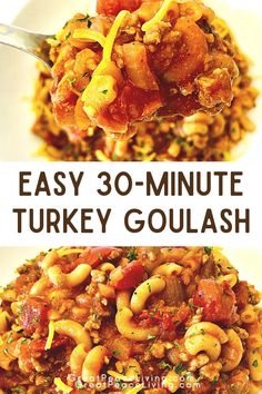 this is an easy 30 minute turkey goulash recipe