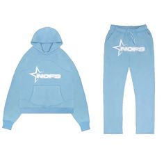 Shipping: Worldwide Express Shipping AvailableDelivery time: 7-15Days Fast ShippingReturns: Fast refund, 100% Money Back Guarantee. Sky Blue Suit, Letter Print Hoodie, Hoodie Set, Pop Punk, Sports Suit, Style Streetwear, Short En Jean, Sweater Set, Blue Suit