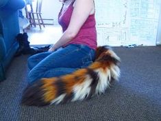 Tiger Fursuit, Small Husky, Tyger Tyger, Fur Suit, Wolf Tail, Tiger Tails, Tiger Tail, Cat Tail, Cosplay Diy