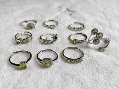 Olivine crystal rings, green stone rings, peridot rings, rainbow rings, green crystal, mint crystal , olivine jewelry, green gemstone jewelry, multi stone ring + NATURAL CRYSTAL STONES + all stones/ crystal in my shop are made of natural stones, shop owner handpicked each jewelry piece that you won't be upset about the quality + CHOOSE THE CRYSTALS + Feel free to contact us to browse multiple qty of same style jewelry pieces/ crystals, just to choose the crystal that you like the best, has the m Adjustable Crystal Promise Ring With May Birthstone, Adjustable Crystal Promise Ring For May Birthstone, Green Crystal Ring With Stones As A Gift, Adjustable Crystal Ring For May Birthstone, Adjustable Green Crystal Promise Ring, Adjustable Green Crystal Ring For Promise, Bohemian Open Crystal Ring For Healing, Peridot Open Ring Jewelry For Gifts, Adjustable Green Crystal Gemstone Ring