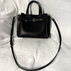 Michael Kors Small Emilia Satchel In Black. Cross-Body Purse. Multi-Pocket. Excellent Used Condition. Used Only Twice. No Stains, Rips Or Tears. Black With Gold Accents. Bags Michael Kors, Black Cross, Michael Kors Black, Michael Kors Bag, Gold Accents, Purses Crossbody, Cross Body, Black Color, Satchel