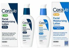 CeraVe AM PM Facial Moisturizing Lotion for Day & Nighttime Ultra Lightweight 3 oz Each CERAVE PM FACIAL MOISTURIZING LOTION FRAGRANCE FREE FOR NIGHTTIME USE 3.0oz Description Developed with dermatologists, CeraVe PM Facial Moisturizing Lotion for Nighttime Use has an ultra lightweight, unique formula that moisturizes throughout the night and helps restore the protective skin barrier with three essential ceramides (1, 3, 6-II). The formula also contains hyaluronic acid to help retain skin's natu Lotion Skin Care, Best Lotion, Skin Care Lotions, Moisturizing Lotion, Face Lotion, Moisturizer With Spf, Am Pm, Moisturizing Lotions, Skincare Set